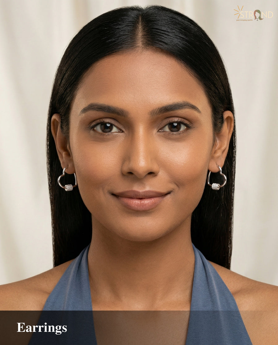 Elegant Silver-Toned Hoop Earrings