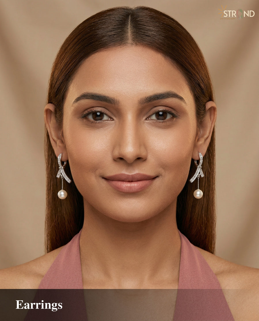 Elegant Pearl Drop Earrings
