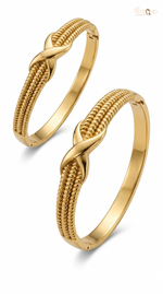 Elegant Gold-Toned Cuff Bracelet
