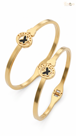 Gold-Toned Open Cuff Bracelet