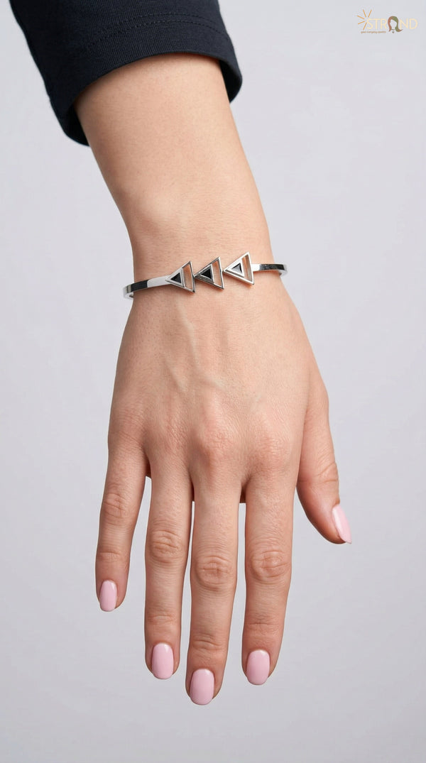 Modern Geometric Cuff Bracelet
