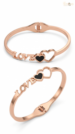 Rose Gold Love Heart Bracelet