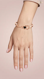 Rose Gold Love Heart Bracelet