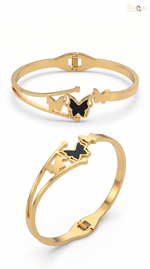 Gold Butterfly Cuff Bracelet