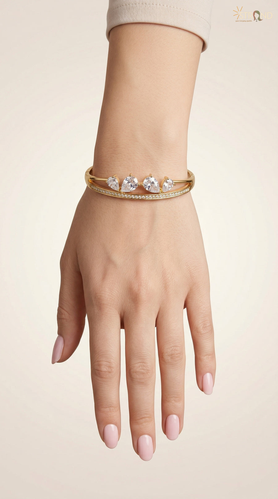 Gold-Toned Double Cuff Bracelet