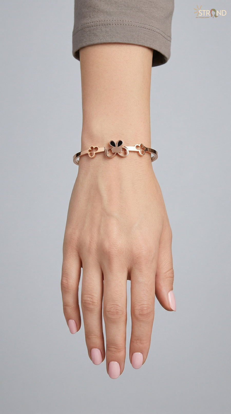 Elegant Butterfly Rose Gold Bracelet