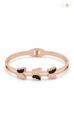 Butterfly Charm Double Bangle