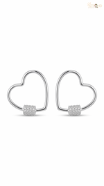 Elegant Silver-Toned Hoop Earrings