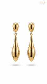 Elegant Gold-Toned Statement Earrings