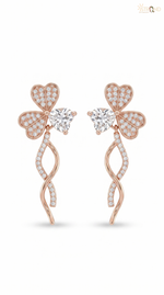 Elegant butterfly motif earrings