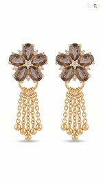 Elegant Floral Drop Earrings