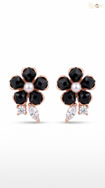 Chic Black Pearl Drop Earrings