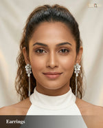 Elegant Floral Statement Earrings