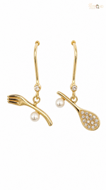 Elegant Gold-Toned Drop Earrings