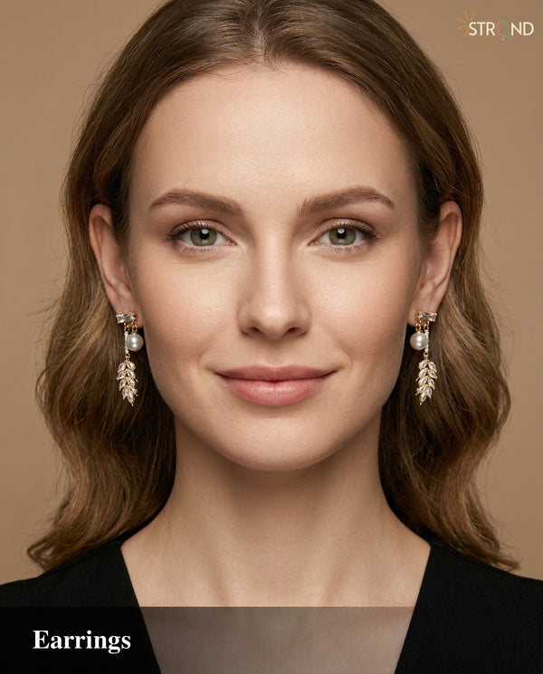 Elegant Leaf Drop Earrings
