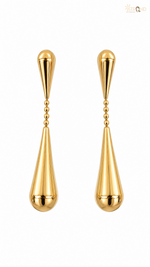 Elegant Gold-Toned Drop Earrings