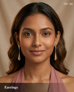 Elegant Gold-Toned Drop Earrings