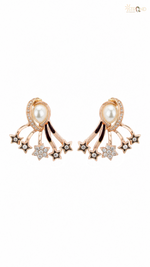 Elegant Crystal Pearl Drop Earrings