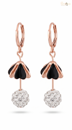 Elegant Drop Earrings with Pearl Detail