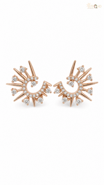 Elegant Starburst Crystal Earrings