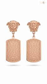 Elegant Rose Gold Drop Earrings