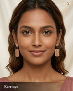 Elegant Rose Gold Drop Earrings