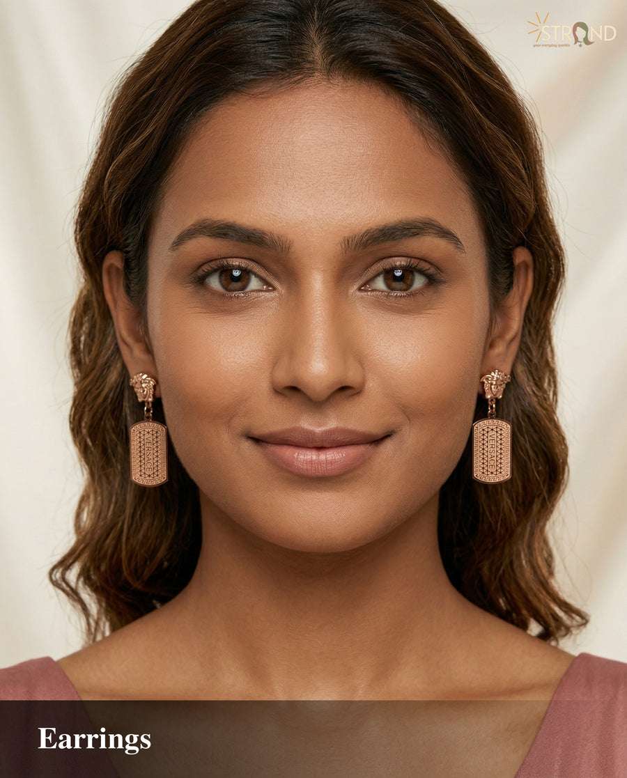 Elegant Rose Gold Drop Earrings