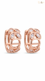 Elegant Hoop Earrings with Twist Design