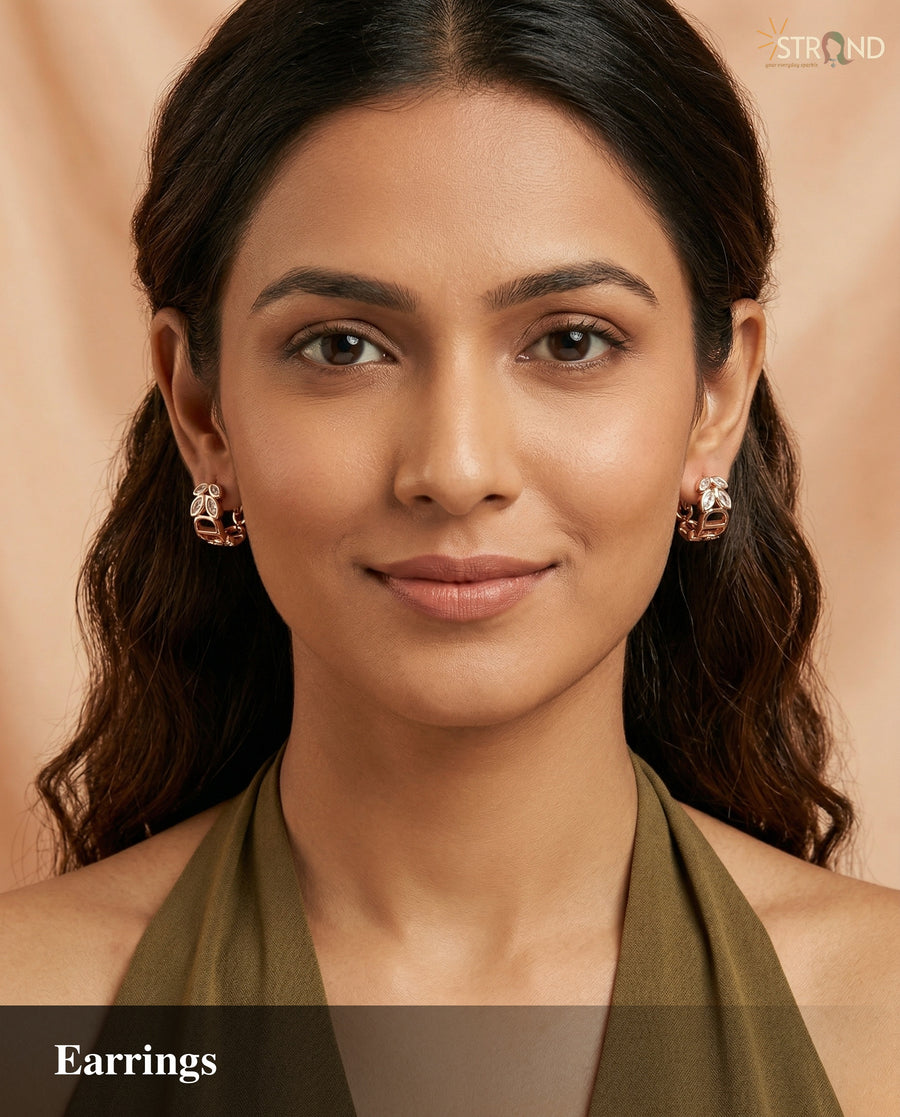 Elegant Hoop Earrings with Twist Design