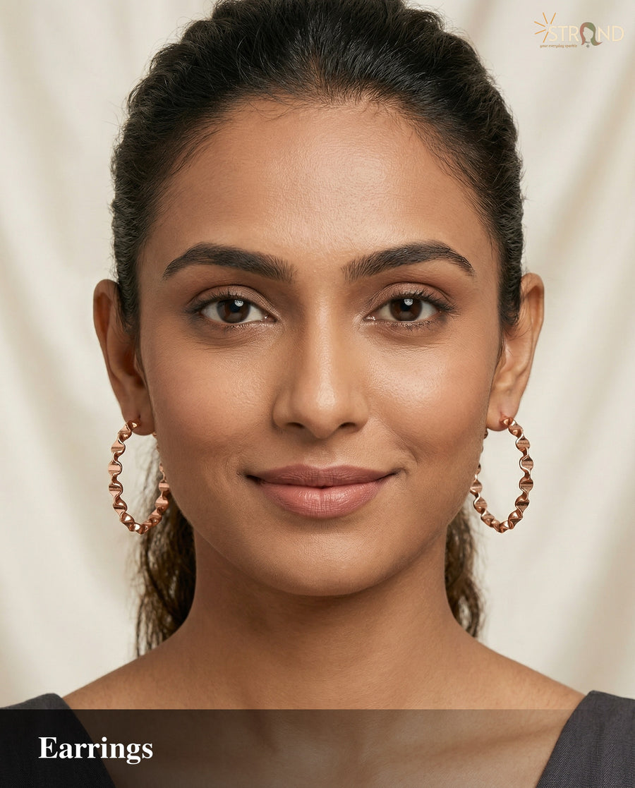 Elegant Twisted Hoop Earrings