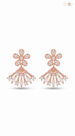 Elegant Floral Drop Earrings