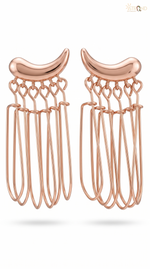 Elegant Rose Gold Statement Earrings