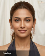 Elegant Rose Gold Statement Earrings