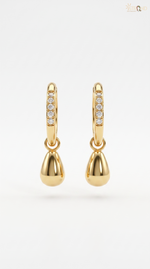 Elegant Gold and Crystal Earrings