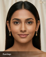 Elegant Gold and Crystal Earrings