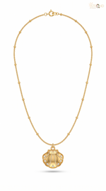 Gold-Toned Seashell Pendant Necklace