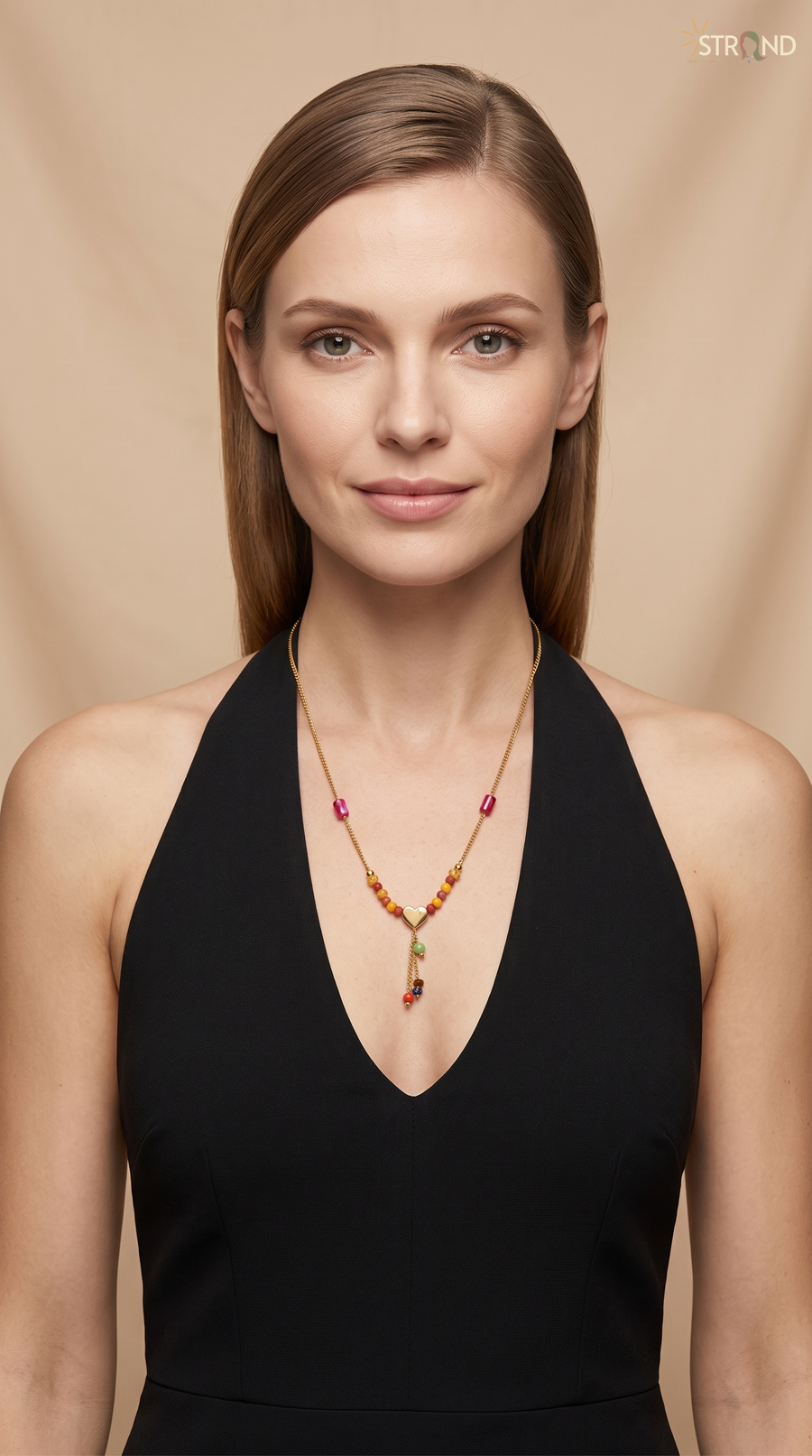 Colorful Bead Lariat Necklace