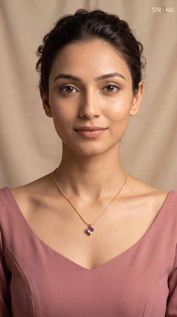 Elegant Amethyst Pendant Necklace