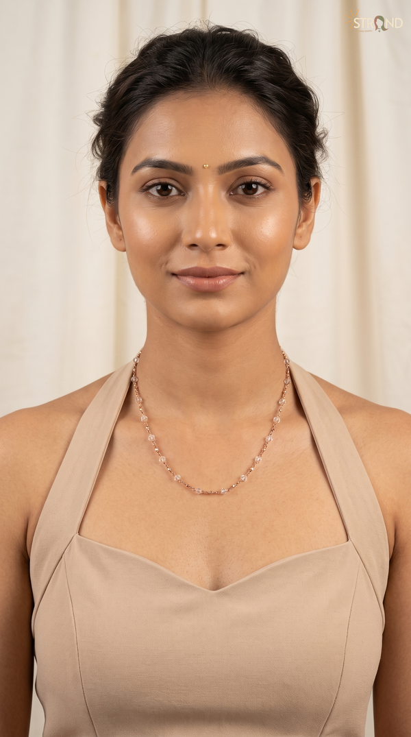 Elegant Crystal Bead Necklace