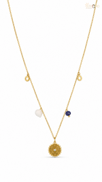 Elegant Gold Charm Necklace