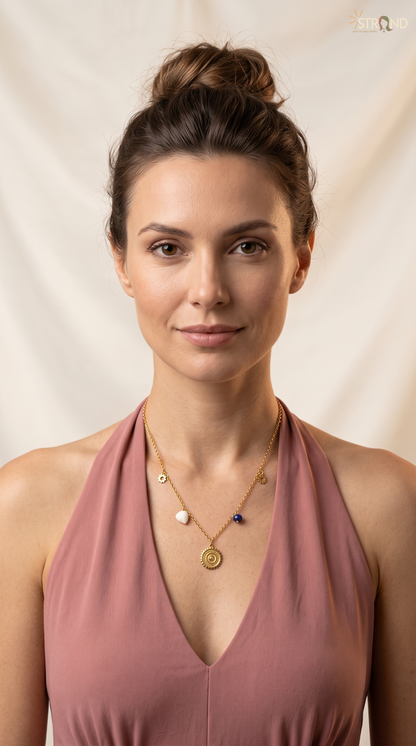 Elegant Gold Charm Necklace