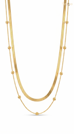 Elegant Gold-Toned Layered Necklace