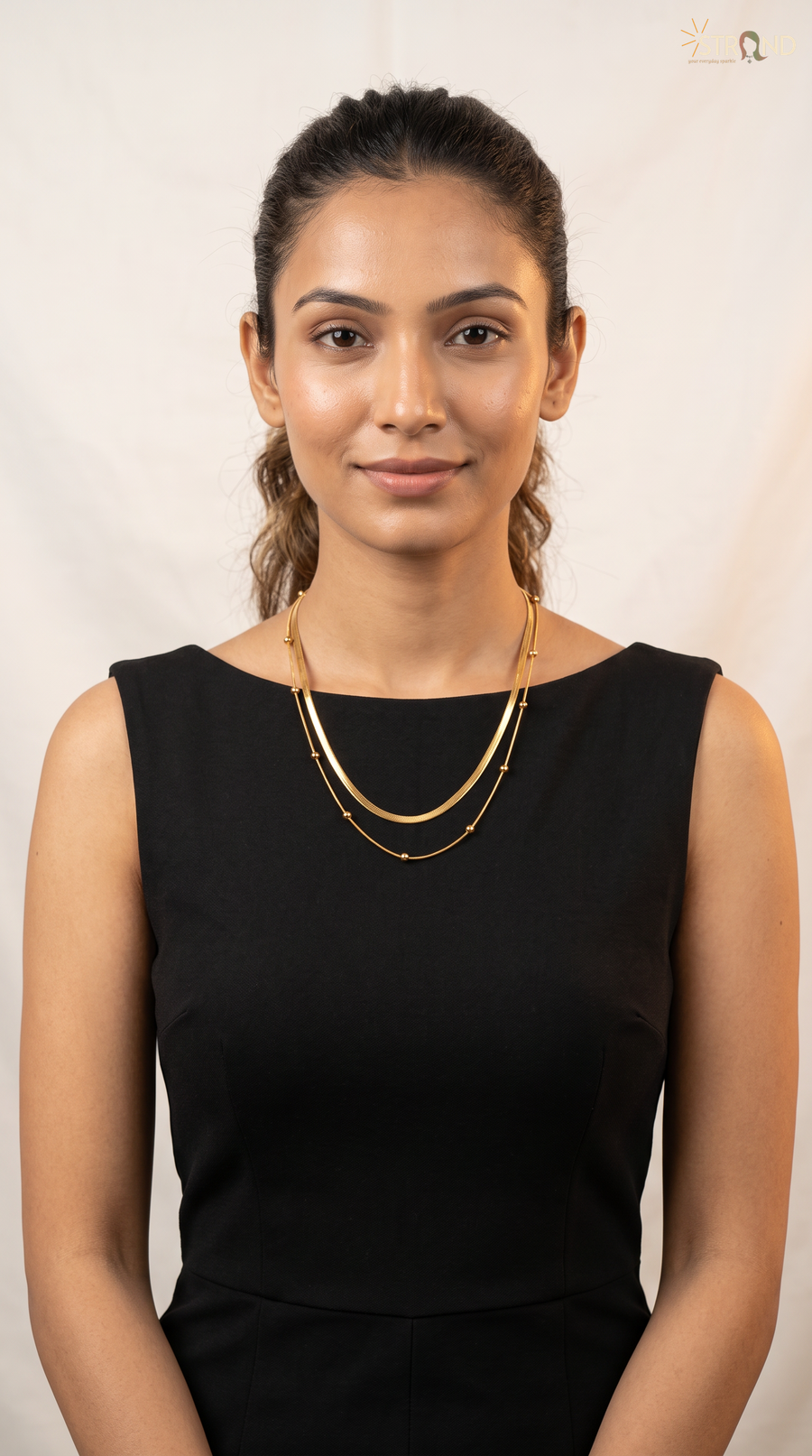 Elegant Gold-Toned Layered Necklace
