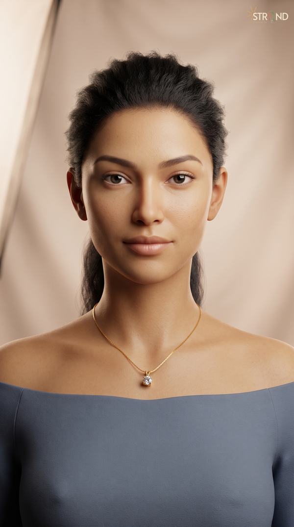 Elegant Gold Pendant Necklace