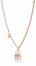 Elegant Lock Charm Necklace