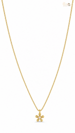 Gold Flower Pendant Necklace