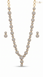Elegant Pearl Cluster Necklace Set