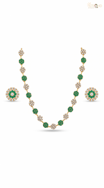 Elegant Bead Necklace and Earrings Set