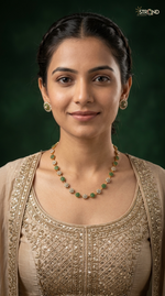 Elegant Bead Necklace and Earrings Set