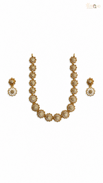 Gold-Toned Floral Necklace Set